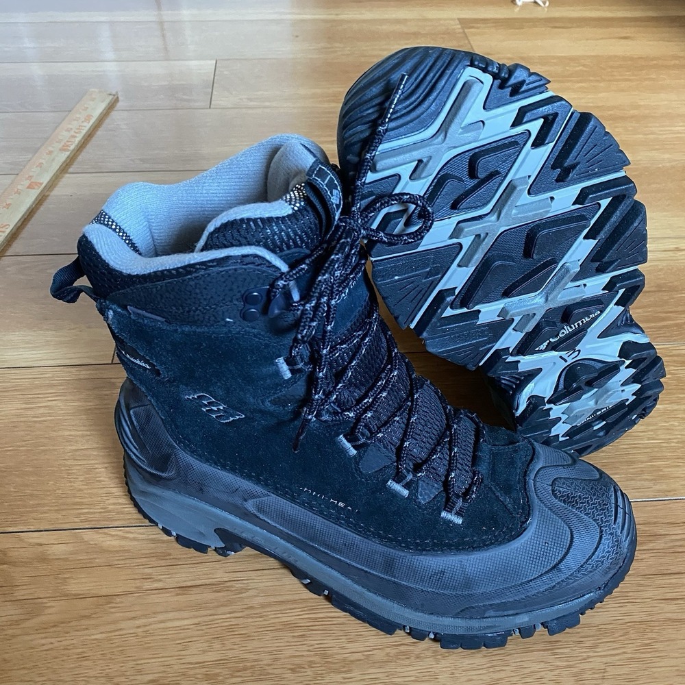 Columbia Waterproof Arctic Trip Techlite Mens 10 Black Omni-Heat Boot